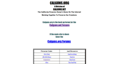 Desktop Screenshot of calguns.org